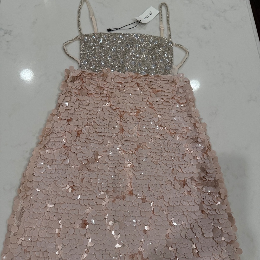 Nasty Gal sequin strappy mini dress